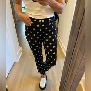 7ForAllMankind black and white dots jeans